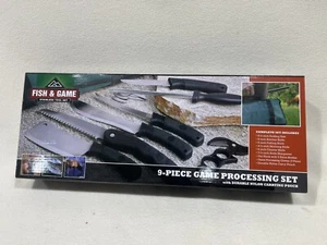 Fish & Game 9-Piece Game Processing Set w/Durable Nylon Carrying Pouch NEW - Picture 1 of 8