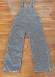 Vintage 1960s Montgomery Ward Railroad / Hickory Bib Overalls 40x28 - Picture 1 of 4