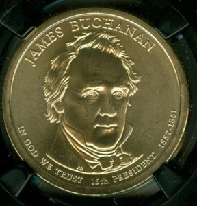 2010 D JAMES BUCHANAN PRES. DOLLAR NGC MS68 SMS 25TH RETRO HOLDER  * - Picture 1 of 4