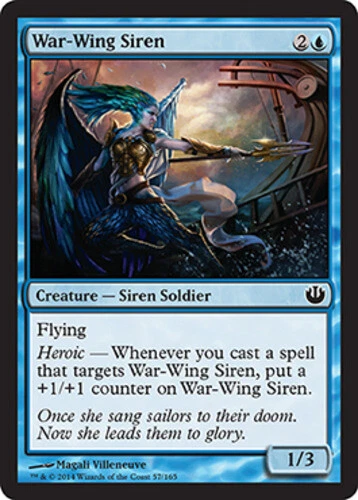 Moderate Play, Korean MTG Regular War-Wing Siren Journey into Nyx Magic the Gath - Image 1 of 1