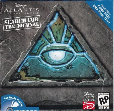 Disney Atlantis: The Lost Empire - Search for the Journal (CD-ROM, 1997) - Image 1 of 2