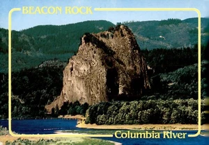 POSTCARD Beacon Rock on the Columbia River Oregon OR UNP - Picture 1 of 2