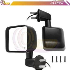Black Power Heated Mirrors Rear View For 2007-2017 Jeep Wrangler Left&Right Side - Bild 1 von 10