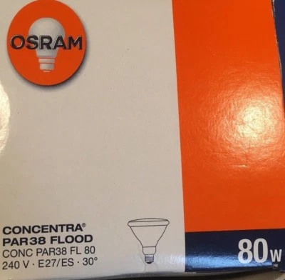 OSRAM/RADIUM PAR 38 E27 Strahler  Lampe 60W 75W 80W 120W FLOOD SPOT Leuchtmittel - Bild 1 von 4