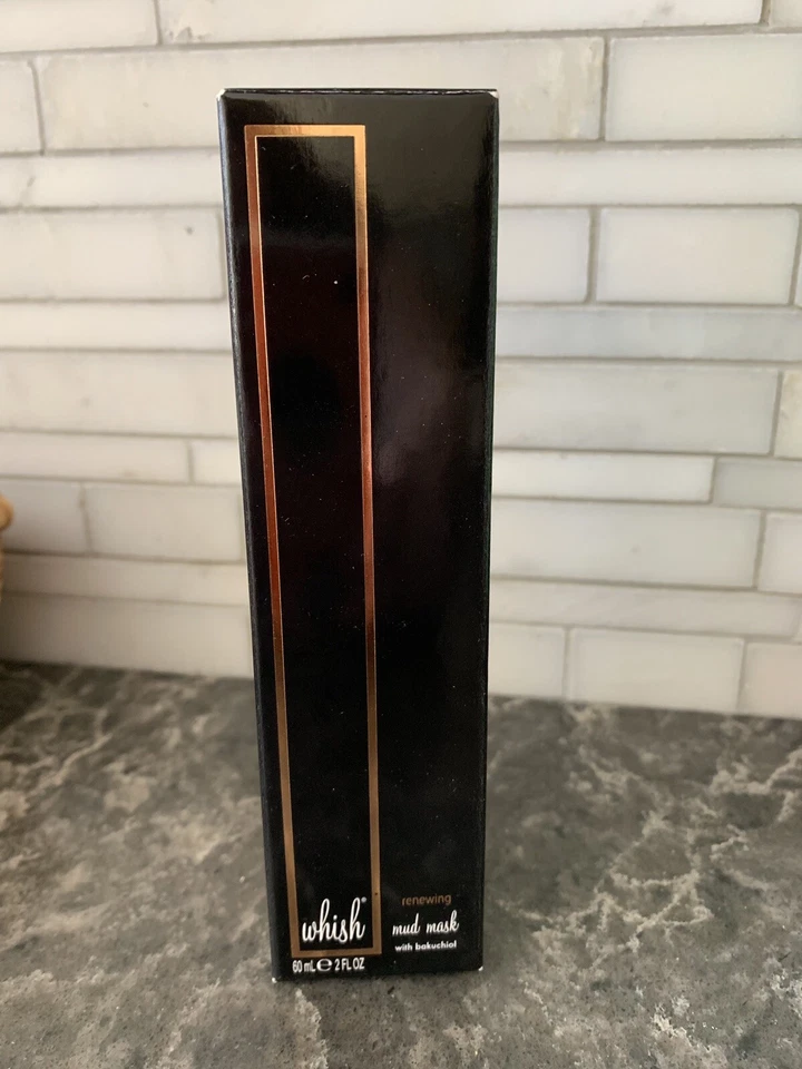 Whish Beauty Renewing Mud Mask 2 oz Gentle Face Exfoliant NEW NIB w Bakuchiol - Image 1 of 1