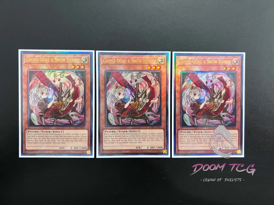 Yugioh! Ghost Ogre & Snow Rabbit “Alt Art” RA02-EN009 PUR 1st Ed (3x) - Image 1 of 1