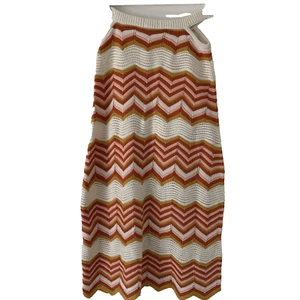 Mother Knit Midi Skirt by Anthropologie, Zig-Zag, Cut-Out, A-Line, Size S, Multi - Picture 1 of 13