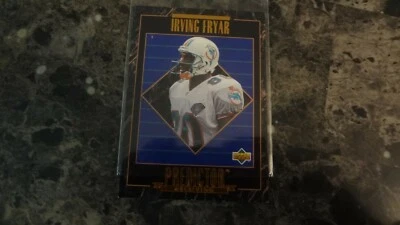 1995 UPPER DECK PREDICTOR # RP28 IRVING FRYAR    FOOTBALL CARD - Image 1 of 2