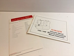 Singer 1408/1409 Sewing Machine Owners Manual OEM. With quick start guide. - Imagen 1 de 6
