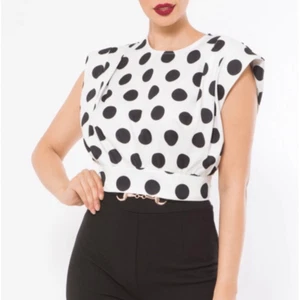 White polka dot top - Picture 1 of 16