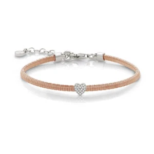 Bracciale Donna NOMINATION FLAIR 144872/011 Argento 925% Cuore Rosè Swarovski - Foto 1 di 1