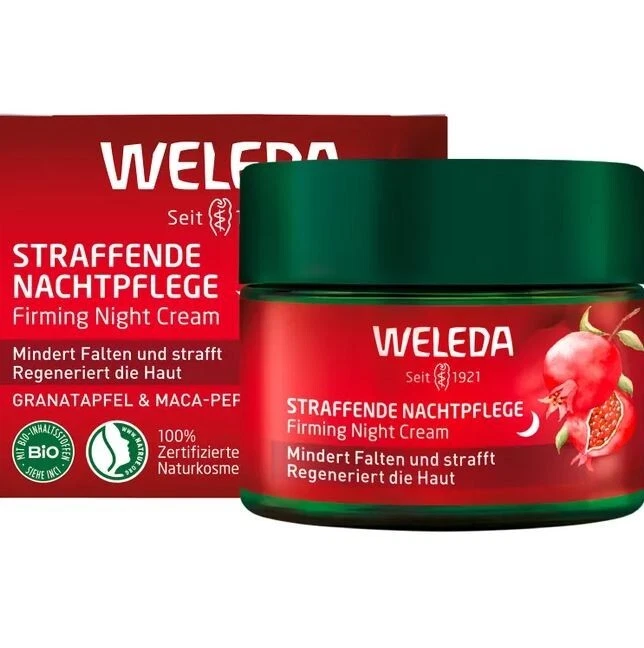 Weleda Straffende Nachtpflege Granatapfel & Maca-Peptide, 40 ml ,PZN 18075317 - Bild 1 von 1