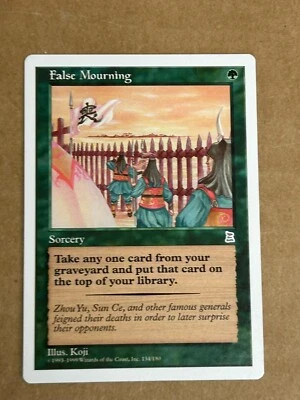 False Mourning Portal Three Kingdoms Regular English MTG Magic The Gathering NM - Image 1 of 3