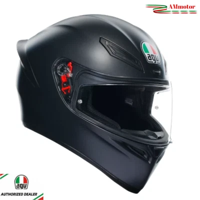 Agv K1 S Matt Black Casco Moto Integral TALLA S 55 56 HELMET E2206 Negro - Imagen 1 de 4