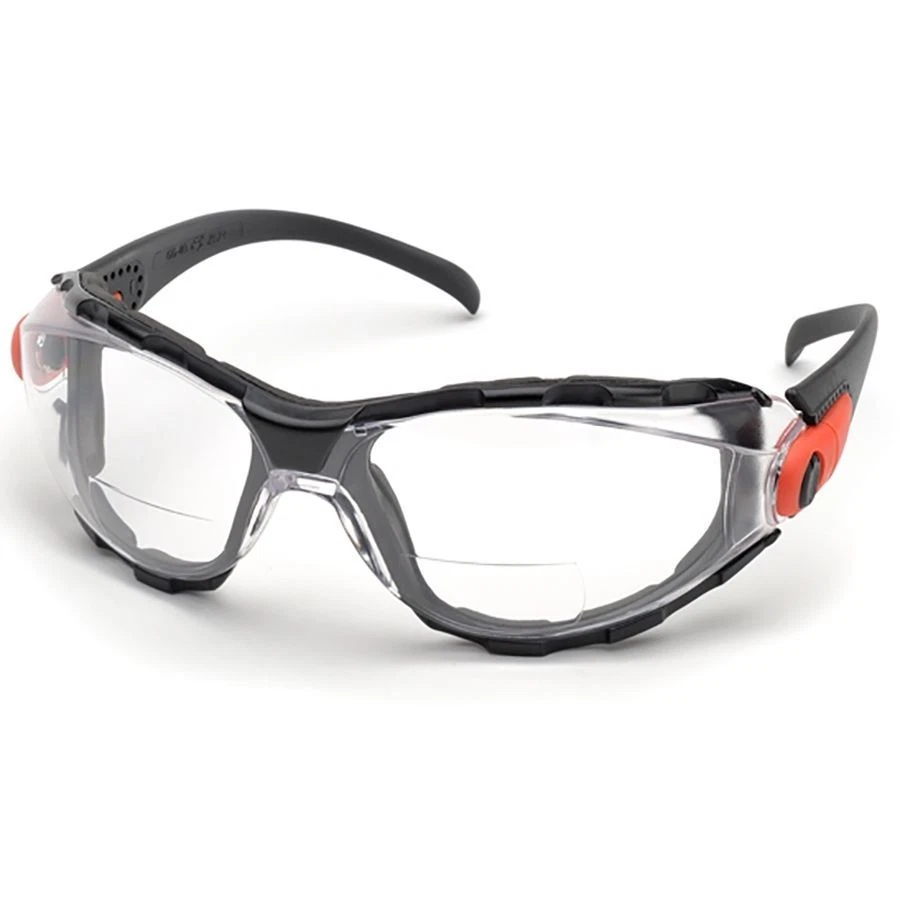 Delta Plus Go-Specs Bifocal Safety Glasses Black Frame Clear Anti-Fog Lens