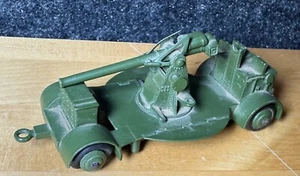 Vintage Dinky Toys Meccano Anti Aircraft Gun On Trailer No.161B Green England - Picture 1 of 5