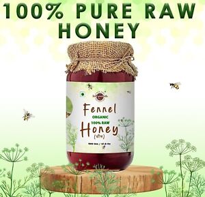 100% Raw Organic Unprocessed NMR Certified Fennel Honey Premium Non-GMO