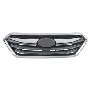 For 2018-19 Subaru Legacy Front Grille Dark Gray SU1200181 W/Chrome Trim Plastic - Picture 1 of 14