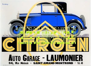 Citroën Auto Garage  Laumonier -St Amand - Montrond 18 -  A3 plastifiée - Imagen 1 de 24