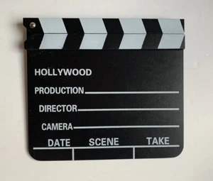Wooden Director Scene Clapperboard TV/Movie Clapper Board Film Cut Prop - Picture 1 of 2
