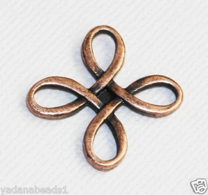 12 pcs of square flower links 23.5mm, zinc alloy connectors availavle 5 colors - Picture 1 of 10