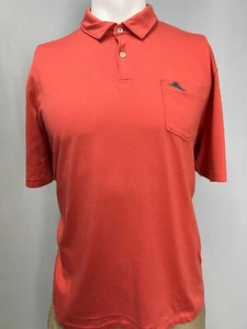 Tommy Bahama Hemd Herren Large Extra Large Orange Polo Kurzarm Golftasche - Bild 1 von 12