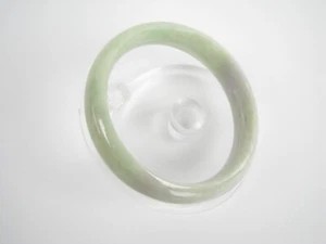 Brazalete de eternidad redondo de jade abigarrado natural genuino 57 mm #1010 - Imagen 1 de 10