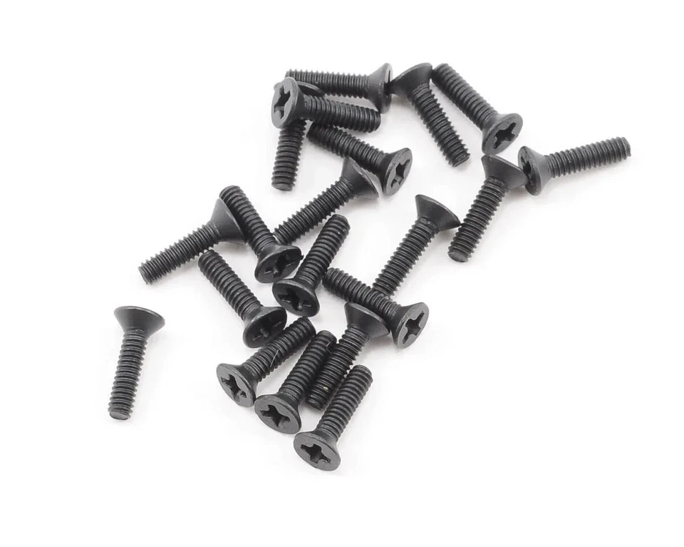 Team Associated 2x8mm Flat Head Phillips Screws 20ct - ASC25196 - Image 1 of 1