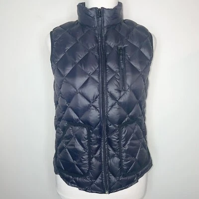 Chaleco halógeno para mujer talla XS acolchado cremallera negro cálido al aire libre Foto 1 de 4