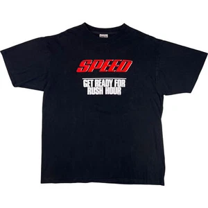 Vintage 1994 Speed Get Ready for Rush Hour Film Promo Oneita T-Shirt schwarz XL - Bild 1 von 8