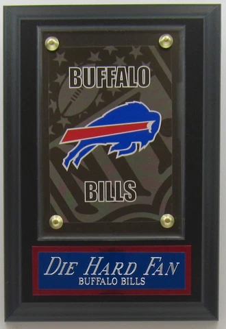 DIE HARD FAN BUFFALO BILLS LOGO CARD PLAQUE FOR YOUR MAN CAVE WALL DECOR-MAFIA Cover