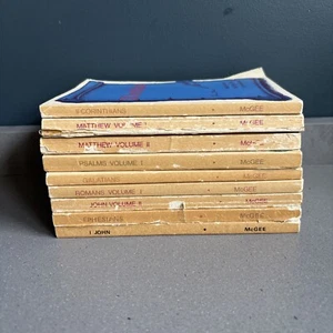 Lot of 9 Thru the Bible Commentary by J. Vernon McGee - Incomplete, Dates Vary - Picture 1 of 14