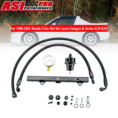 Kit de línea de combustible apto para Honda Civic Del Sol 1988-2001 Acura Integra K-Series K20 K24 Foto 1 de 4
