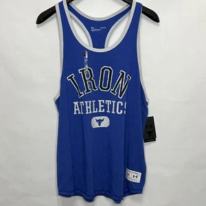 Under Armour Project Rock Training Iron Athletic Bull Tank Men Large 1369608-400 - Picture 1 of 11