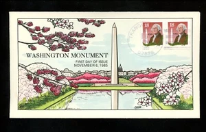 US FDC #2149 Collins HP 1985 Tranquility NJ Washington Monument Unofficial - Picture 1 of 2