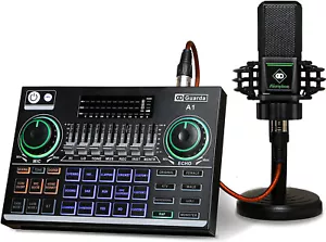 Podcast Interface for stream, with Microphone, Guarda Audio A1, rechargable - Picture 1 of 8