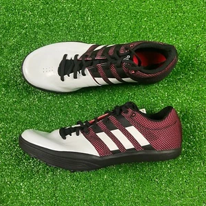SZ 11.5 | Adidas Adizero LJ Long Jump Track Spikes Shoes Black Red B37492 - Picture 1 of 8