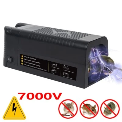 Control electrónico mejorado de trampa para ratones matar plagas de ratas grandes Zapper de roedores eléctrico Foto 1 de 4