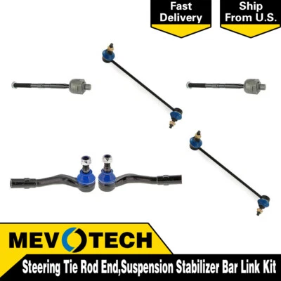Barra estabilizadora Tierod extremo barra estabilizadora delantera Mevotech 6 piezas para Mercedes-Benz C240 2002 Foto 1 de 4
