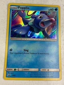 Tarjeta Pokémon 2016 Popplio SM03 Black Star Promoción Casi Como Nueva Holográfica - Imagen 1 de 3