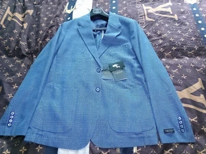 Douglas Hayward 2 Piece Slim Suit Brook Blue Check Size 44 38W/32L RRP £995.00 - Picture 1 of 17