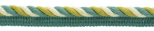 Gedrehtes Seil Kordel mit Lippe, Stil # 0038EMPM, Farbe # W162 - Teichgrün [8 Yards] - Bild 1 von 1