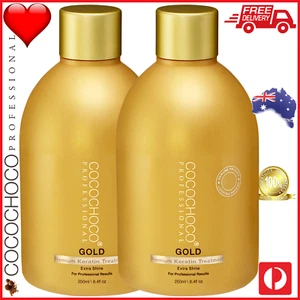 ❤❤ COCOCHOCO Pro GOLD Brazil Keratin Straight Hair Treatment 24k Protein 500ml - Picture 1 of 24