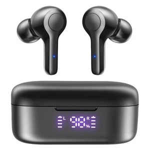 Bluetooth 5.3 Wireless Earbuds,Deep Bass Loud Sound Clear Call Noise Can - Picture 1 of 6