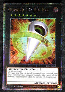 Number 11: Big Eye (Quarter Century Secret Rare, RA04-EN062) [Mint] Yugioh - Picture 1 of 1