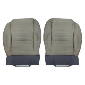 For 2010 - 2014 Ford Mustang Driver & Passenger Bottoms Syn Leather Cover Stone - Foto 1 di 11