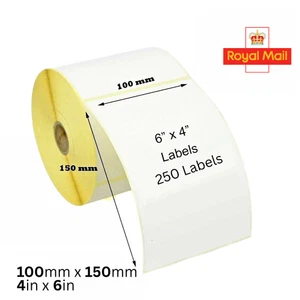 IMPRESORAS CEBRA ETIQUETAS TÉRMICAS DIRECTAS COMPATIBLES CON CORREO REAL 4X6 100x150MM 4x6 - Imagen 1 de 6
