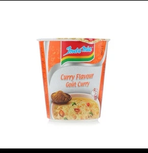 12X Indomie cup Curry  Flavor Noodle 60 gram اندومي كاري حلال - Picture 1 of 1