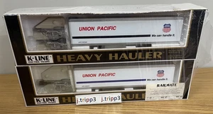 K-line K774-2031 Union Pacific Intermodal Trailer Railmate Bogies O Gauge Train - Picture 1 of 5