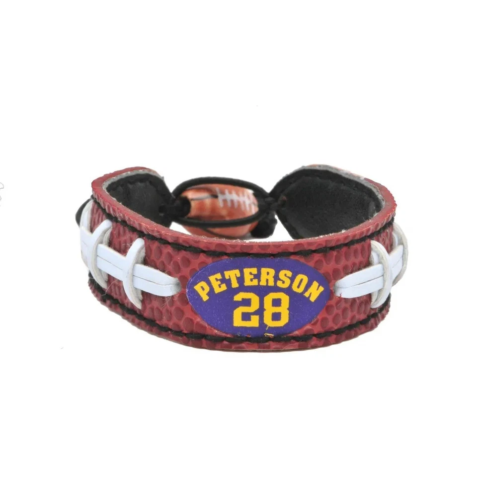 Minnesota Vikings Bracelet Classic Jersey Adrian Peterson Design CO - Image 1 of 1